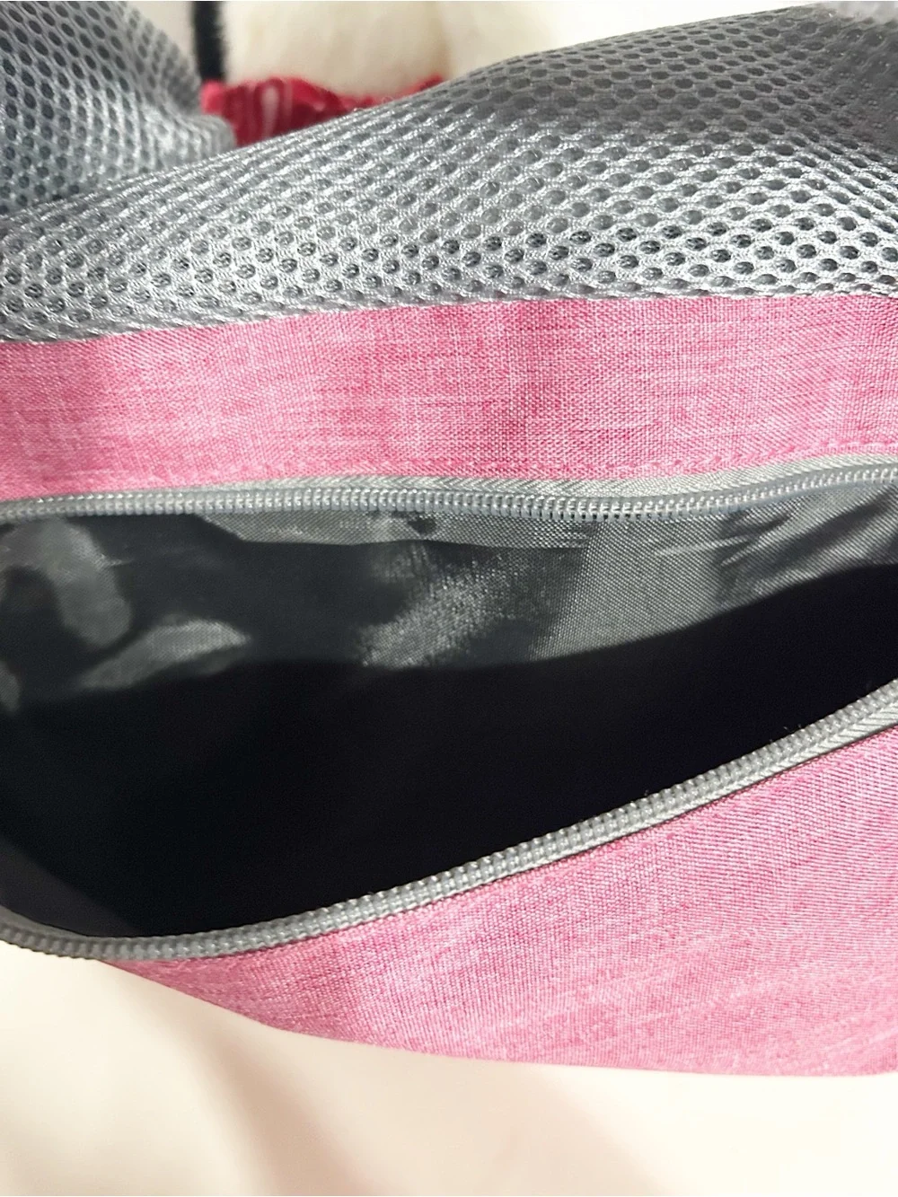 Petami Pet Sling Carrier Pink Gray Soft-Sided Shoulder Pet Carrier Up to 10 lbs